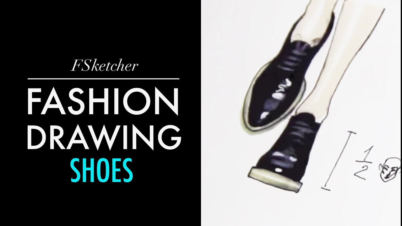 BLACK LEATHER LACE-UPS | Fashion Drawing