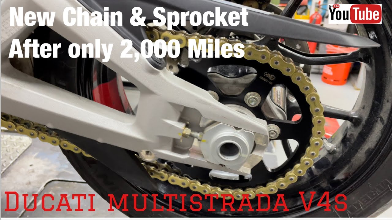 Ducati Multistrada V4S.. New Chain & Sprocket after ONLY 2,000 Miles