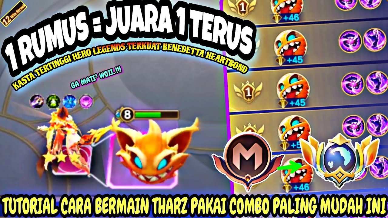 1 RUMUS = JUARA 1 TERUS !!! TUTORIAL CARA BERMAIN THARZ PAKAI COMBO PALING MUDAH INI - MCGG