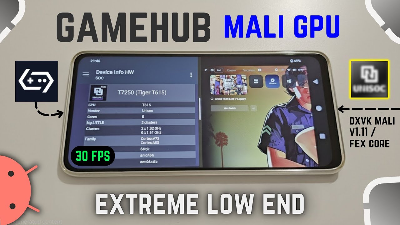 Gamehub v5.3.5 Emulator on Low End Mali GPU - Best Settings & TEST!