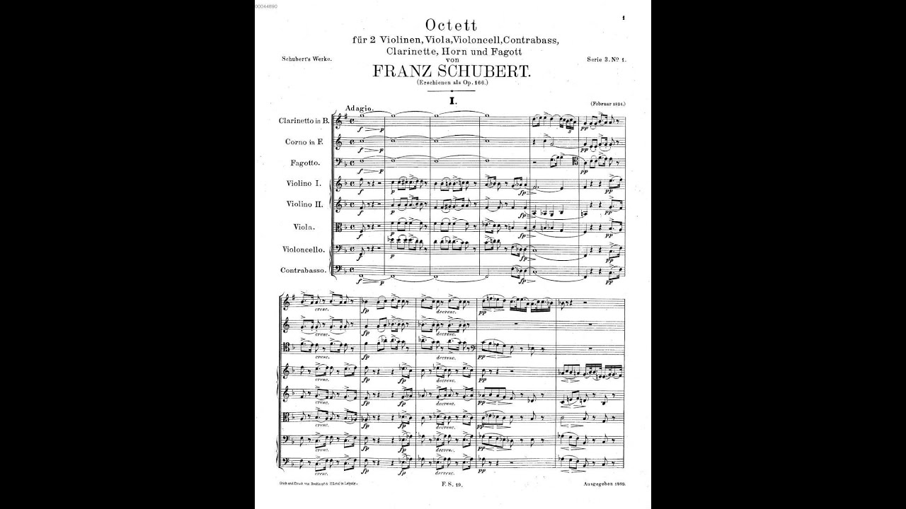 Franz Schubert &ndash; Octet for winds and strings