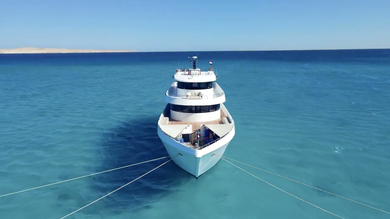 Kite safari in Hurghada on Yacht | Drone View: Surfing from the Sky