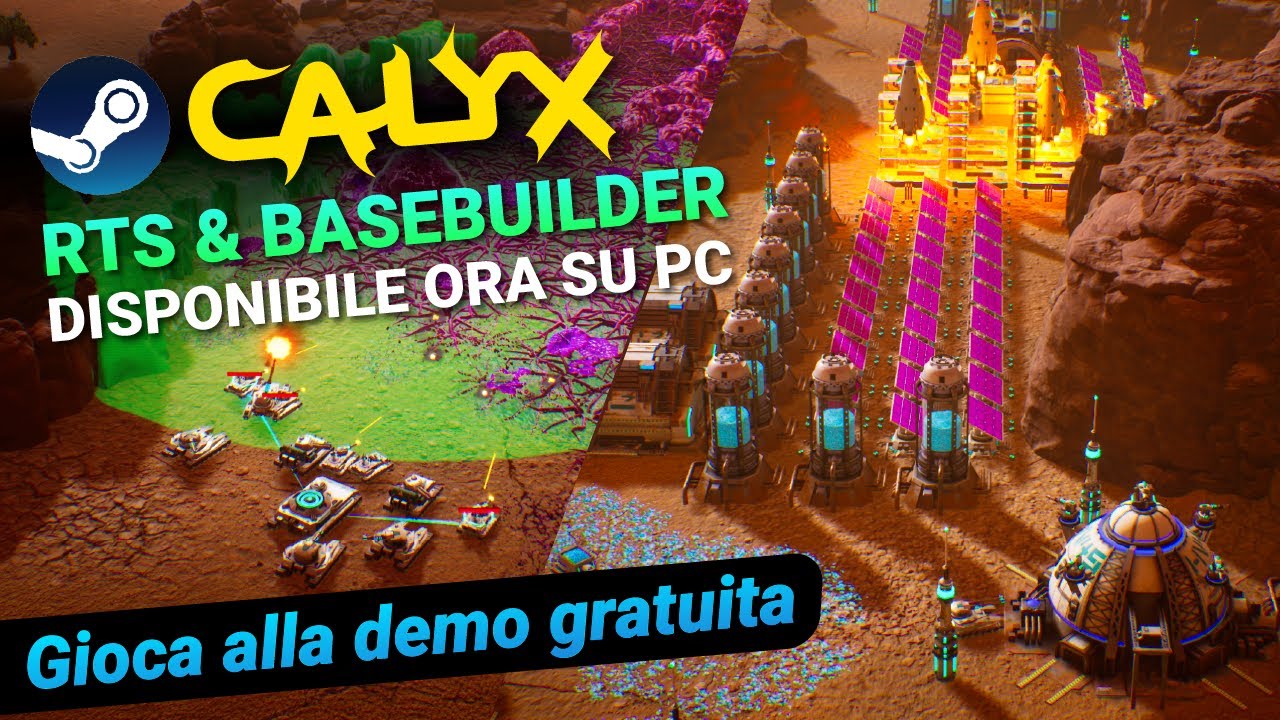 Affronta i Calyx [Indie RTS & Basebuilder]  –  Disponibile ora su Steam – Gioca alla demo gratuita