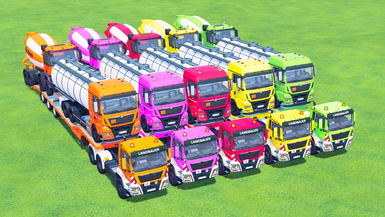 Transporting American Giant Trucks on a Crazy Mission! Farming Simulator 22 #46
