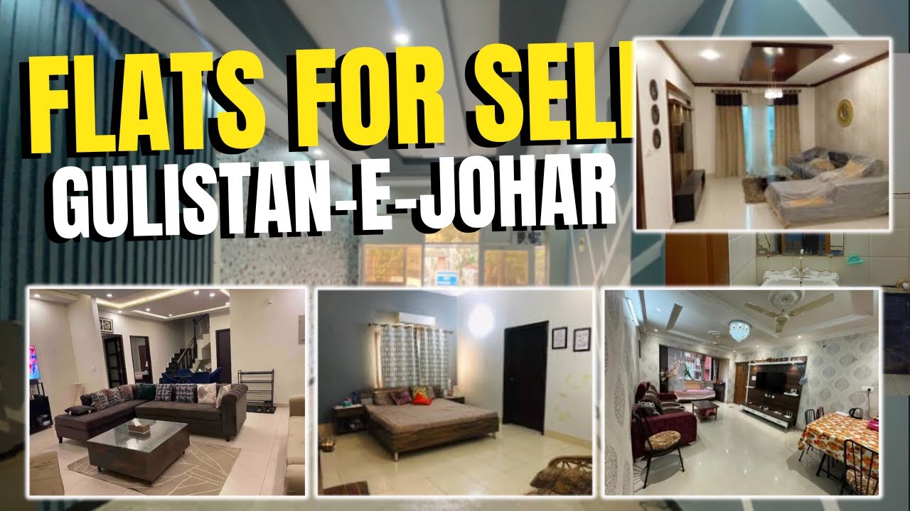 FLATS FOR SELL IN GULISTAN-E-JOHAR | LOW PRICE WELL MAINTAINED FLATS | 70-150LACS