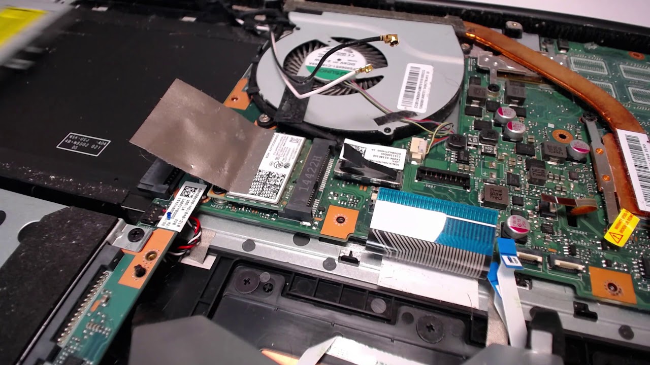 Asus Q551L disassembly laptop charge port power jack repair fix taking apart tear down guide