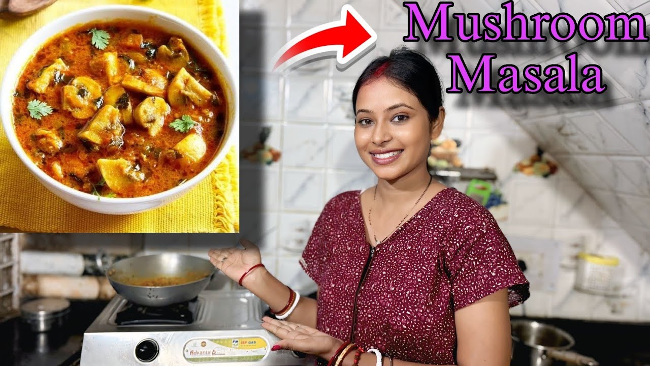 Aaj maine banaya Mushroom Masala 🍄|| Full recipe 😋