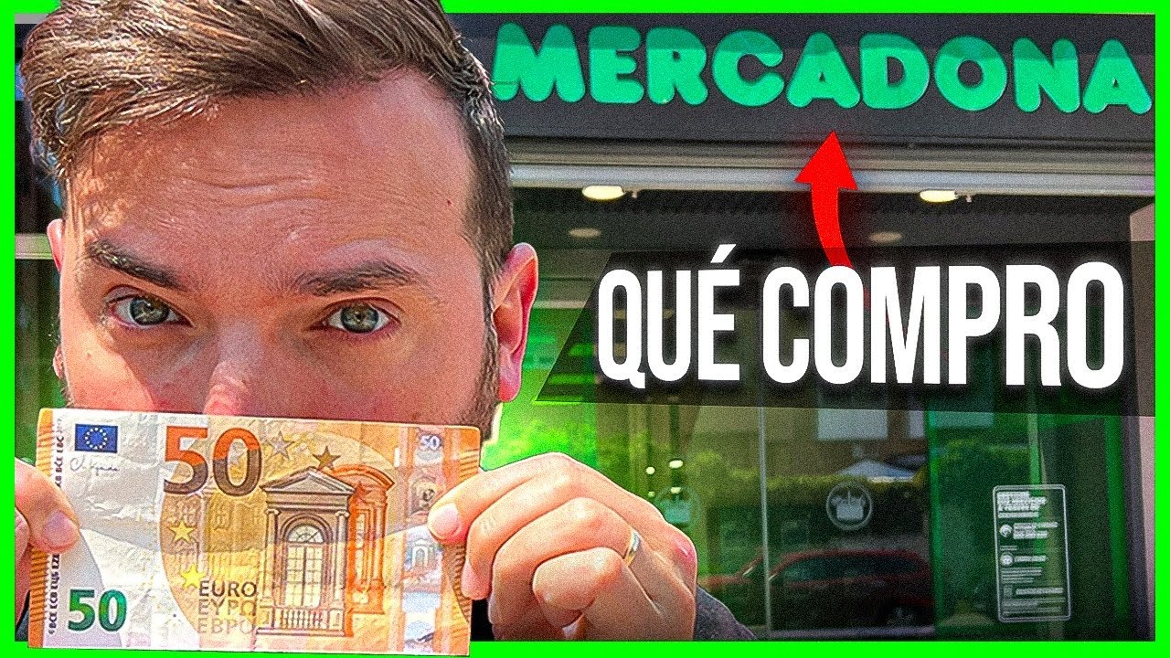 QUÉ COMPRO CON €50 EN UN SUPERMERCADO 🔥😵💰- MERCADONA DE MADRID 🇪🇸
