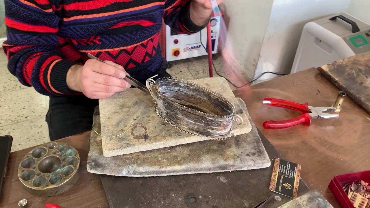 Midyat Telkari G&uuml;m&uuml;ş&uuml; Şekerlik #şekerlik #gondol #gondola #filigree #artuklutelkari