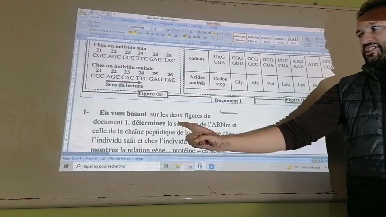 examen 2016 SVT normal  (nature et expression de l'information génétique)