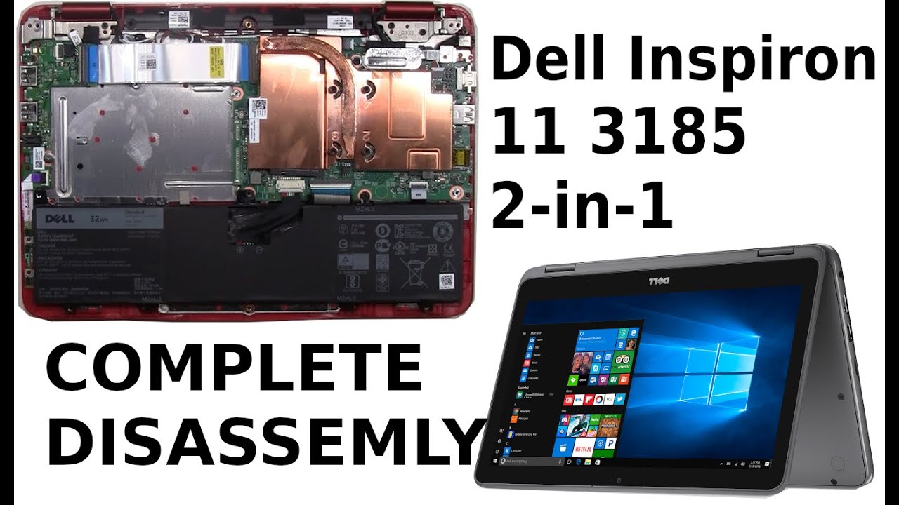 Dell Inspiron 11 3185 2-in-1 Take Apart Complete Disassemble