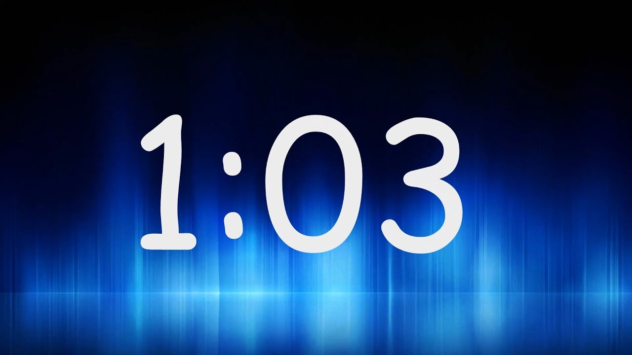 1:03 Minutes Timer / Countdown from 1min 3sec