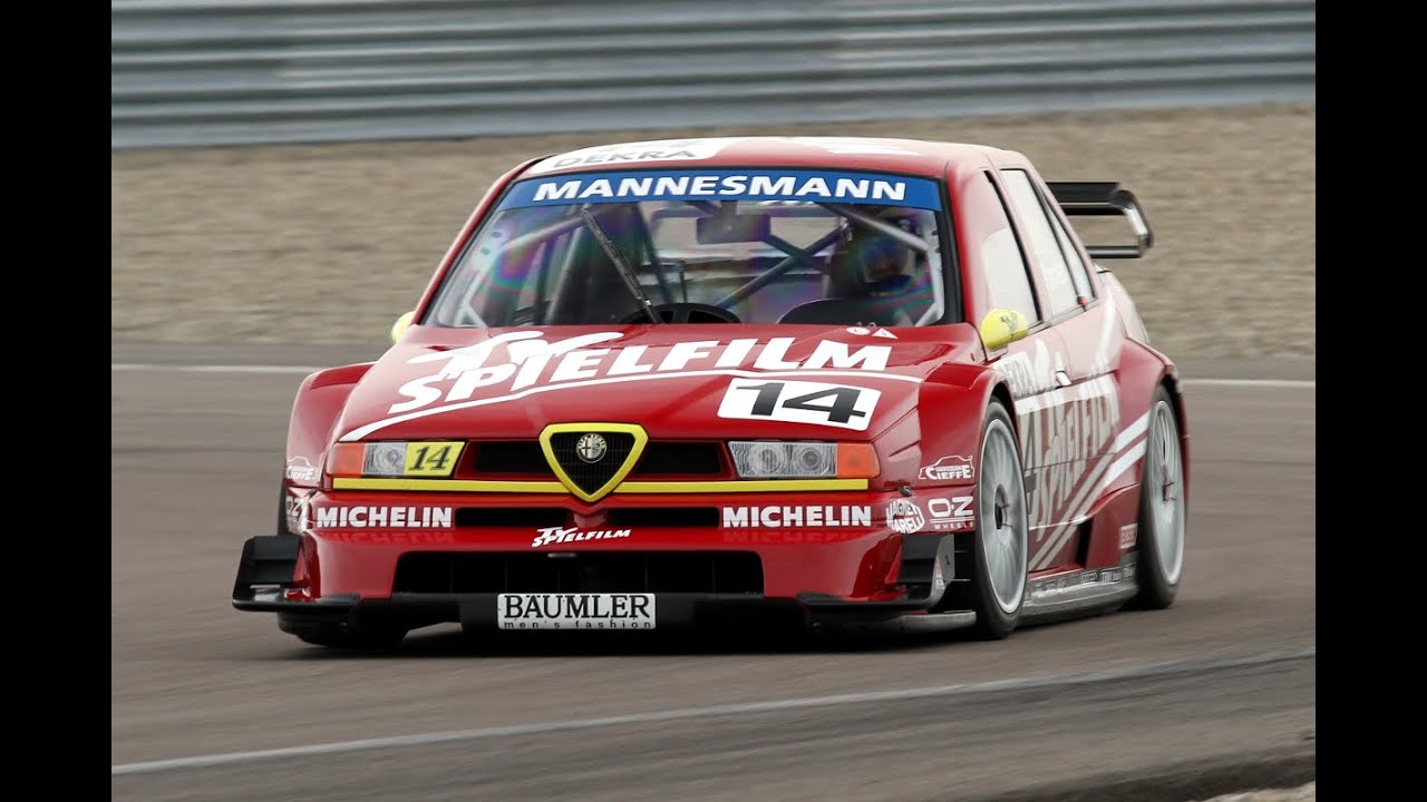 Alfa Romeo 155 V6 Ti (DTM) - Track action, street circuit and Pure Sound!