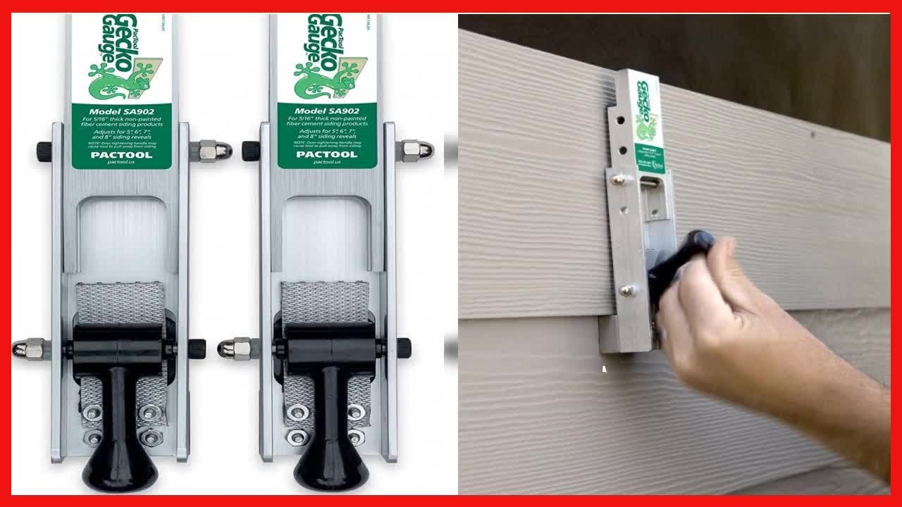 PacTool SA902 Gecko Gauge Siding Mounting Kit, For 5/16-Inch Fiber Cement Siding Installation
