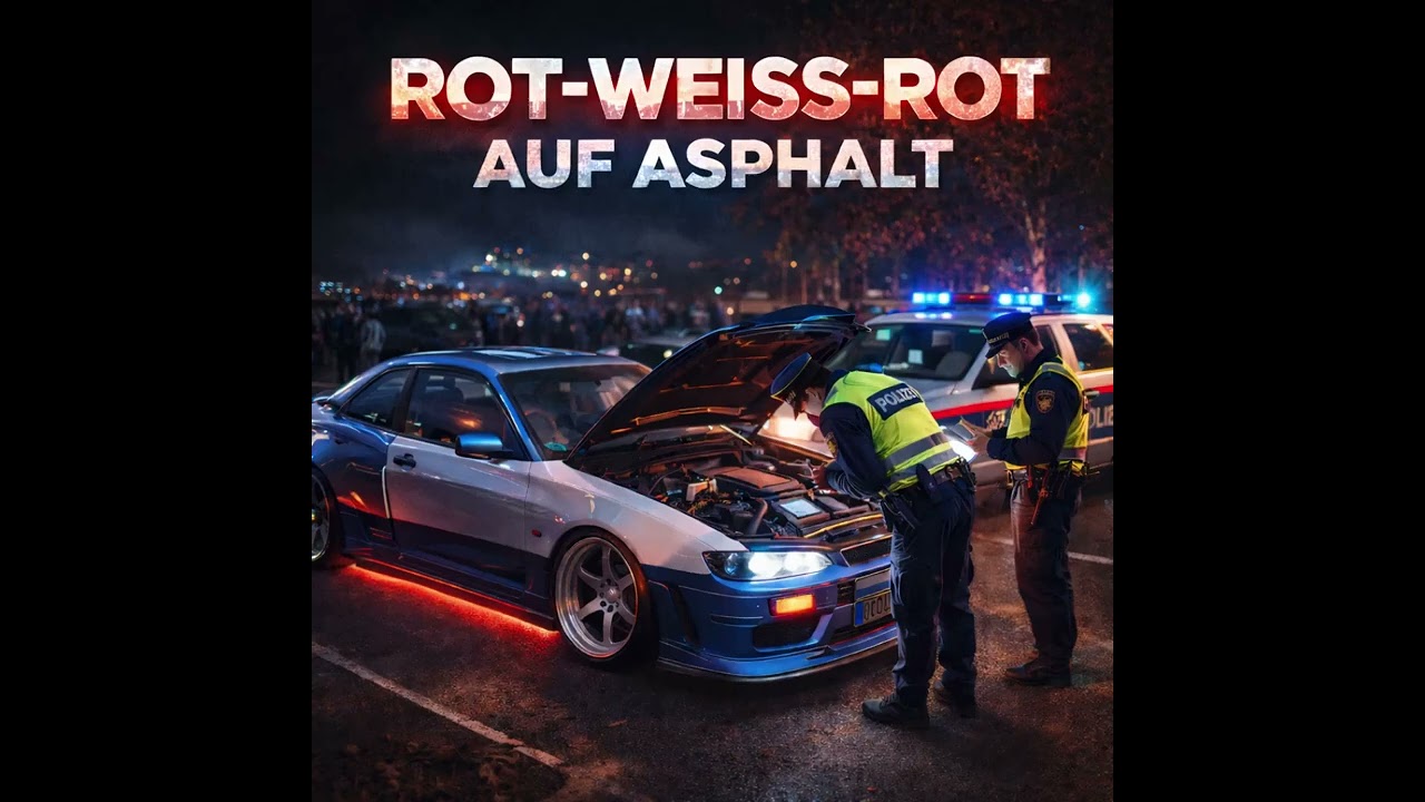 Rot Weiss Rot auf Asphalt Hardstyle 