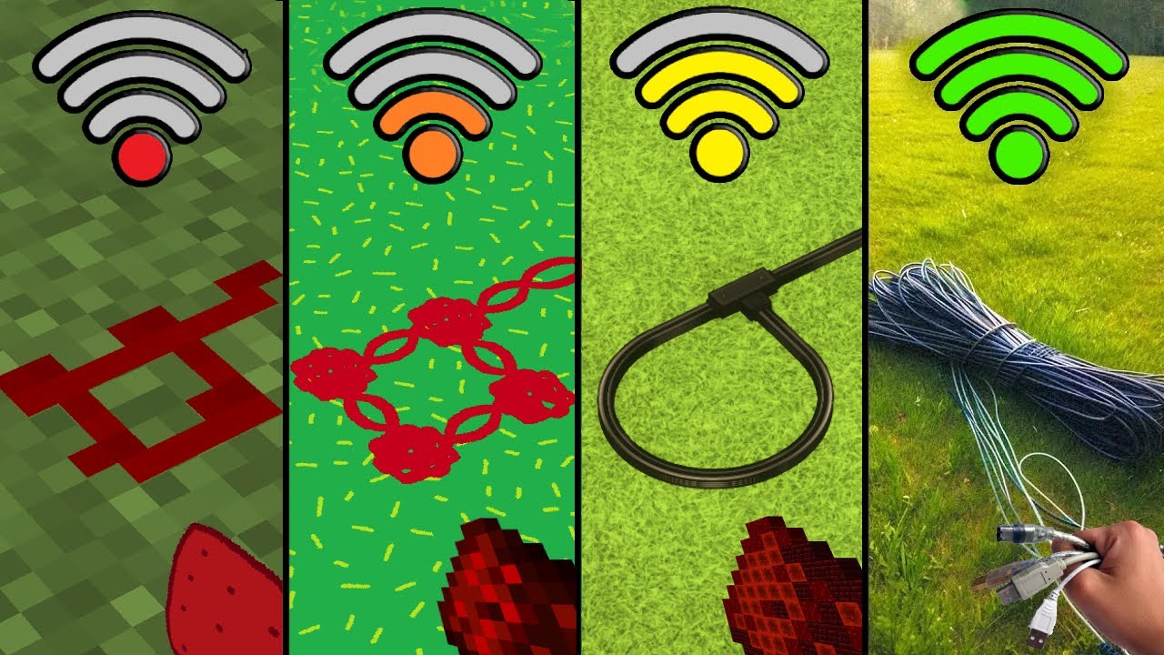 redstone with different Wi-Fi in Minecraft