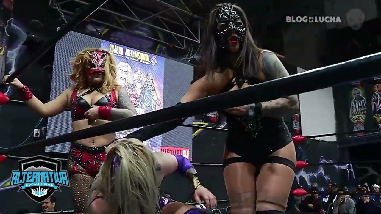 Flammer VS Keyra VS Gatúbela - ¡Triangular inédito! -  LUCHA COMPLETA - Alternativa Lucha Libre