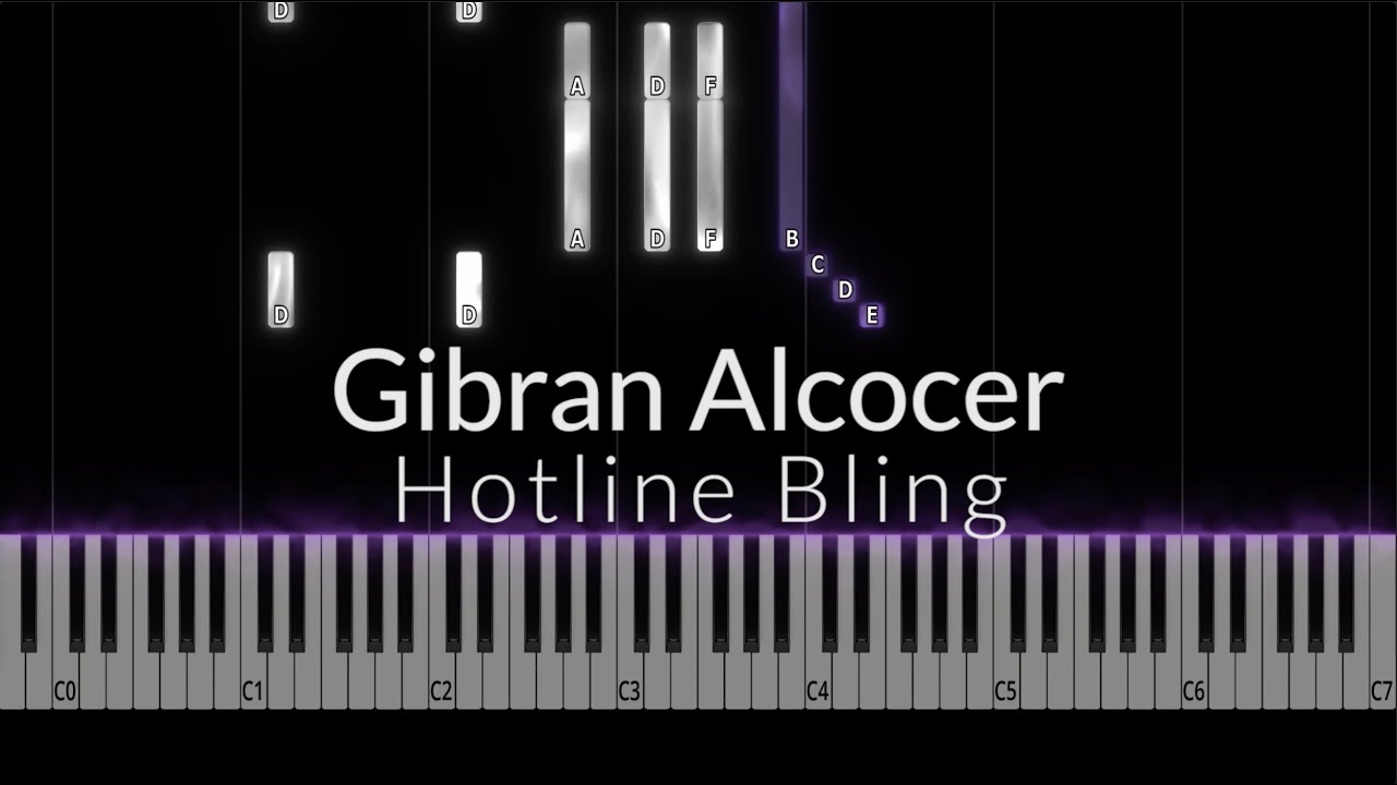 Hotline Bling - Gibran Alcocer Piano Tutorial