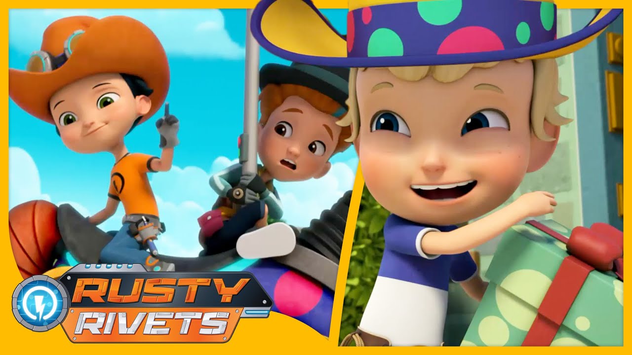 Rusty’s Birthday Round-Up | Rusty Rivets | Cartoons for Kids