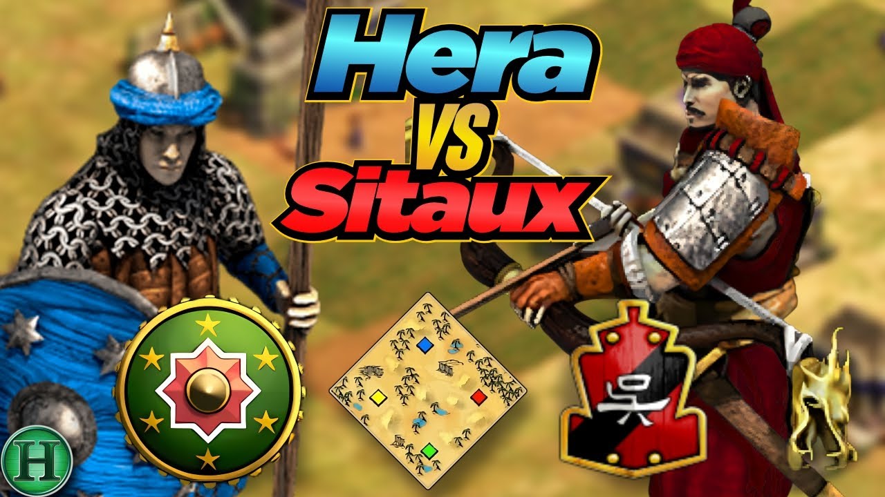 Hindustanis vs Wu | 1v1 Arabia | vs Sitaux | AoE2