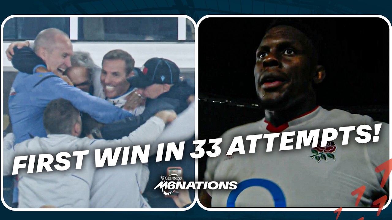FULL-TIME SCENES! Italy beat England for the first time EVER! | 2026 Rugby Six Nations