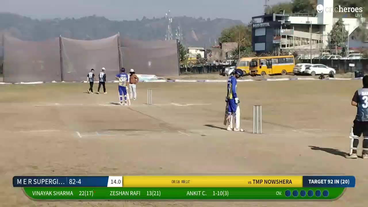TMP NOWSHERA vs M E R SUPERGIANTS live cricket match | SPL Champions Trophy 2025 live - Army Ground