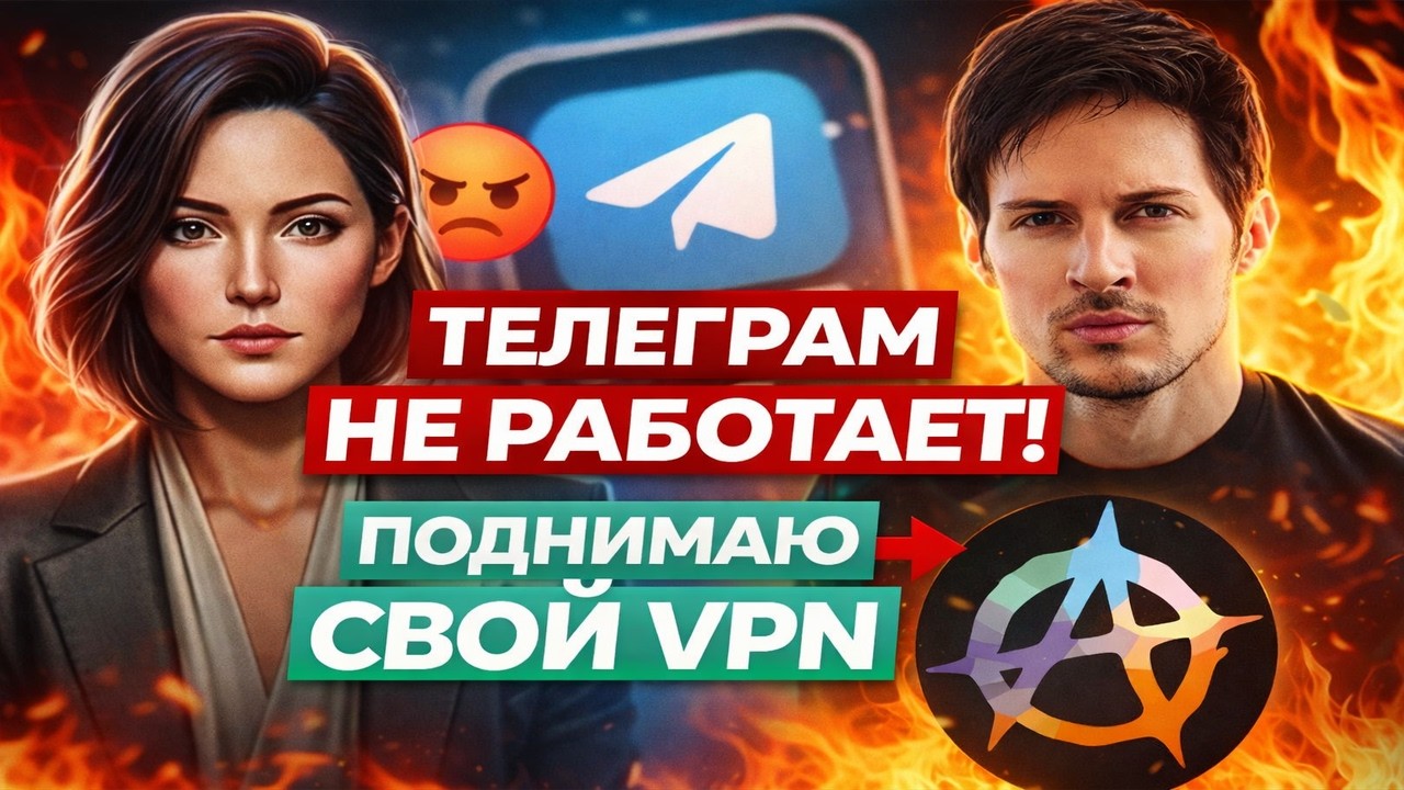 Телеграм не работает? Показываю ЛУЧШИЙ способ &mdash; свой VPN за 5 минут