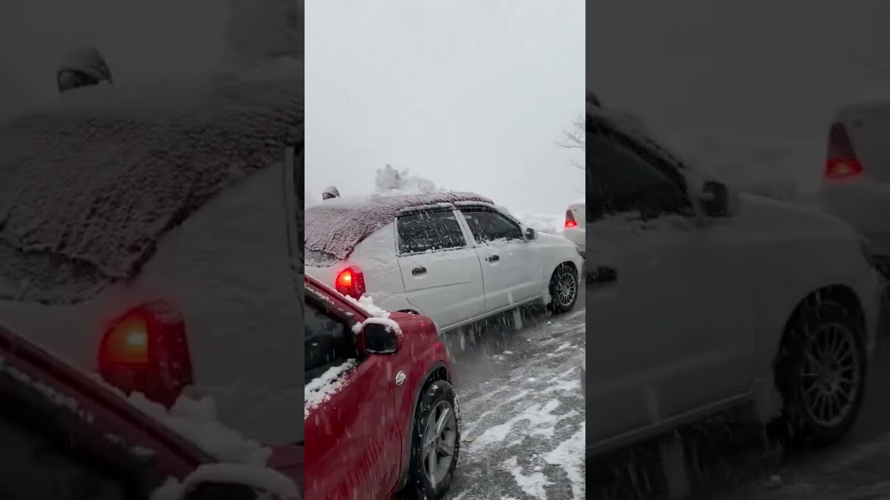 Cold weather Murree#snow #snowfall #drive #fog  #coldweather