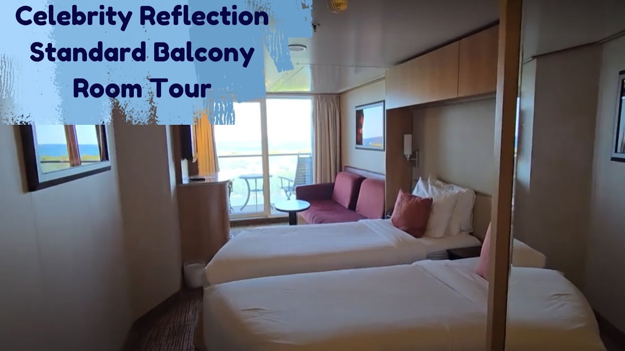 Обзор стандартного номера с балконом Celebrity Reflection, номер 8136.