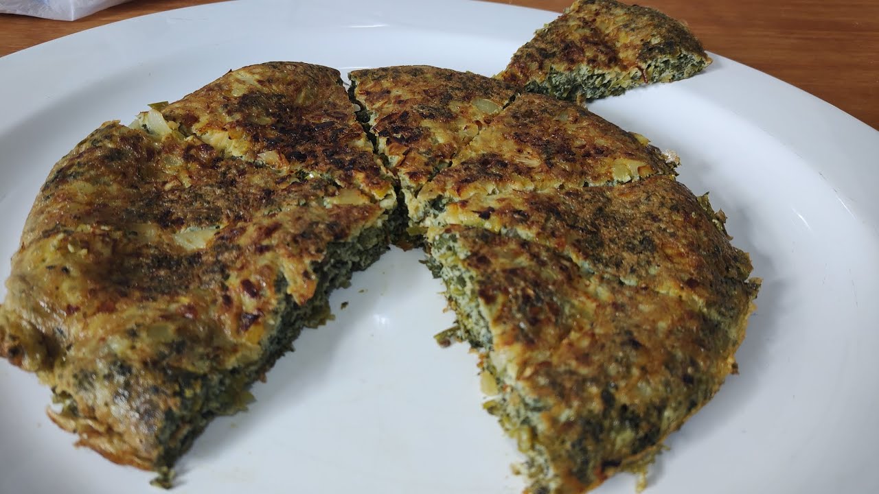 Omelete de espinafre 
