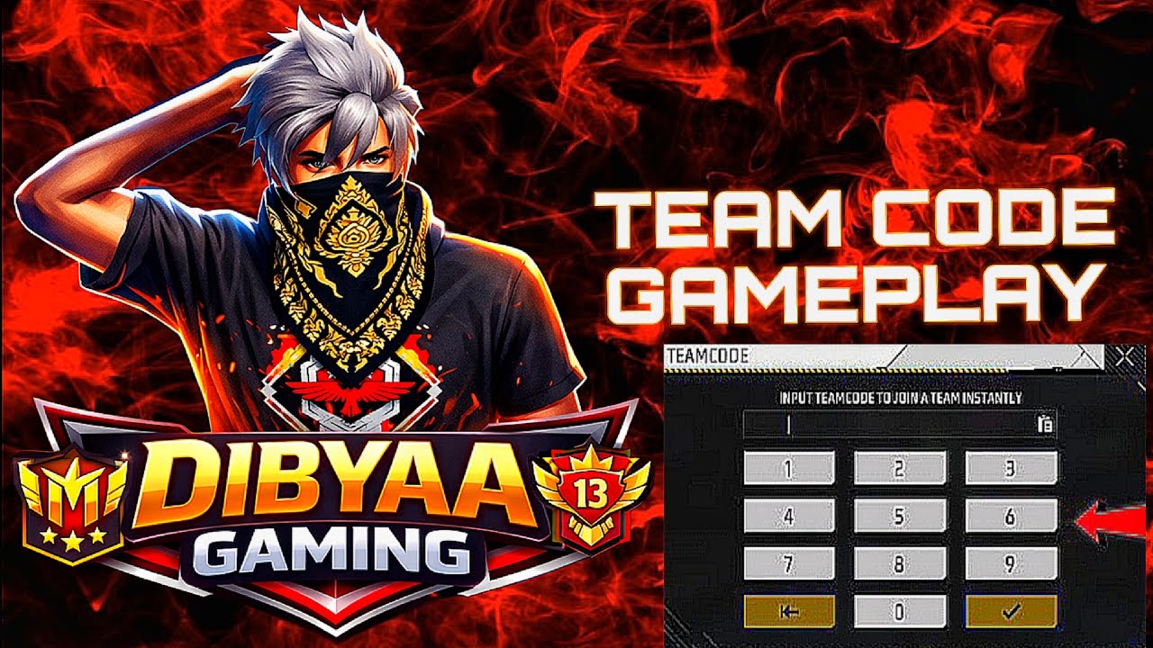 🔴 TEAM CODE GIVE WAY 🔴 FREE FIRE LIVESTREAM 🔥#FreeFire #GamingLive #FFLives