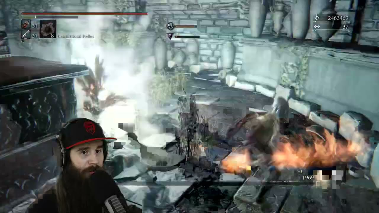 Bloodborne's Rakuyo With Rapid Poison Gems! All Bosses in Max NG.