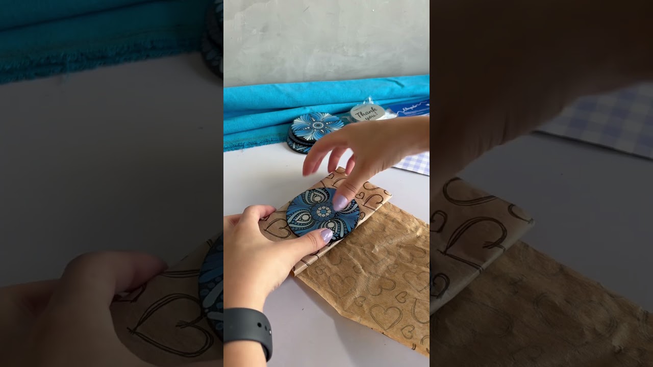 Packaging Evil Eye Coasters &ndash; Handmade with Protection #resinaepoxy #packingorders