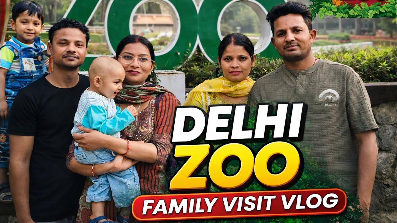 Delhi Zoo Trip with Family | Full Masti & Animals 🐘