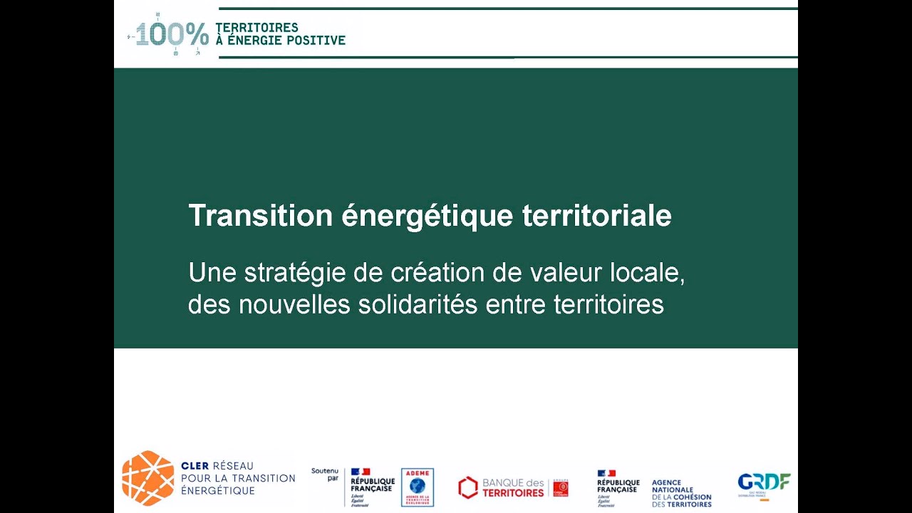 Transition énergétique territoriale : Yves RÉGNIER, responsable de projets Réseau CLER