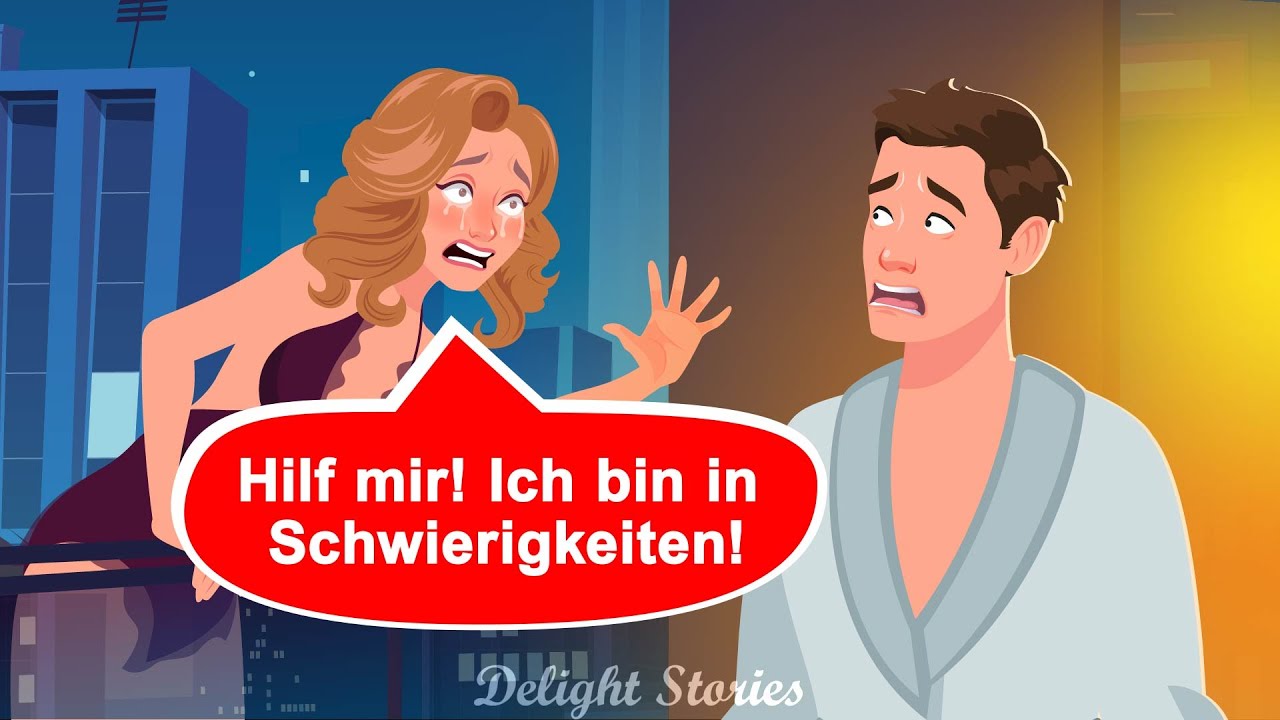 Auf dem Hotelbalkon flehte das Mädchen im Nachthemd sie reinzulassen