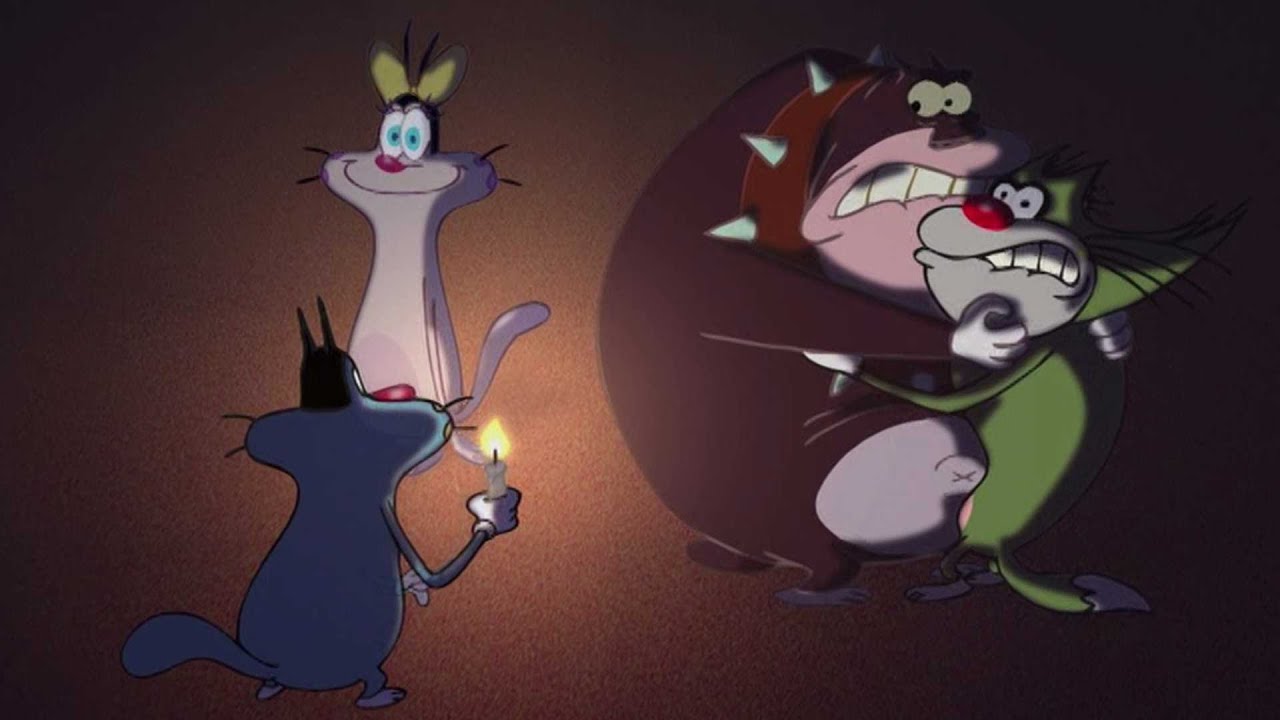 हिंदी Oggy and the Cockroaches 😱 अंधेरे का डर Hindi Cartoons for Kids