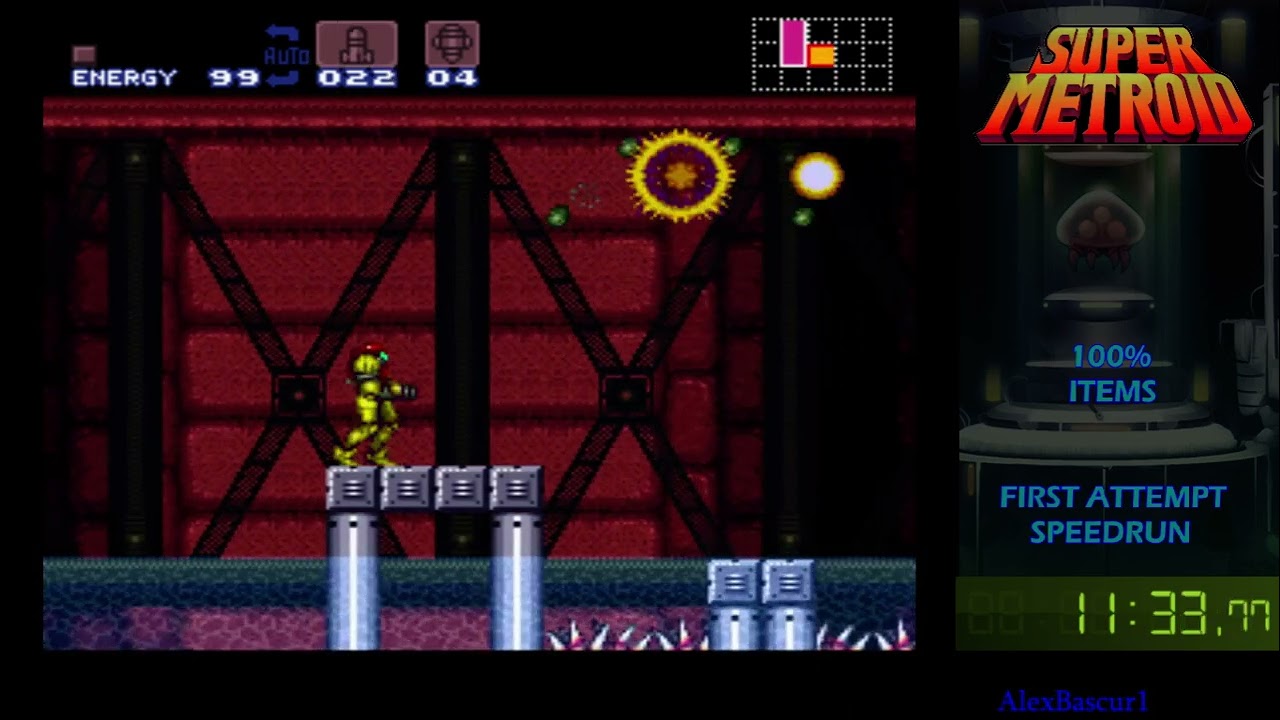 Super Metroid 100% (First Speedrun Ever)- 1:51:18