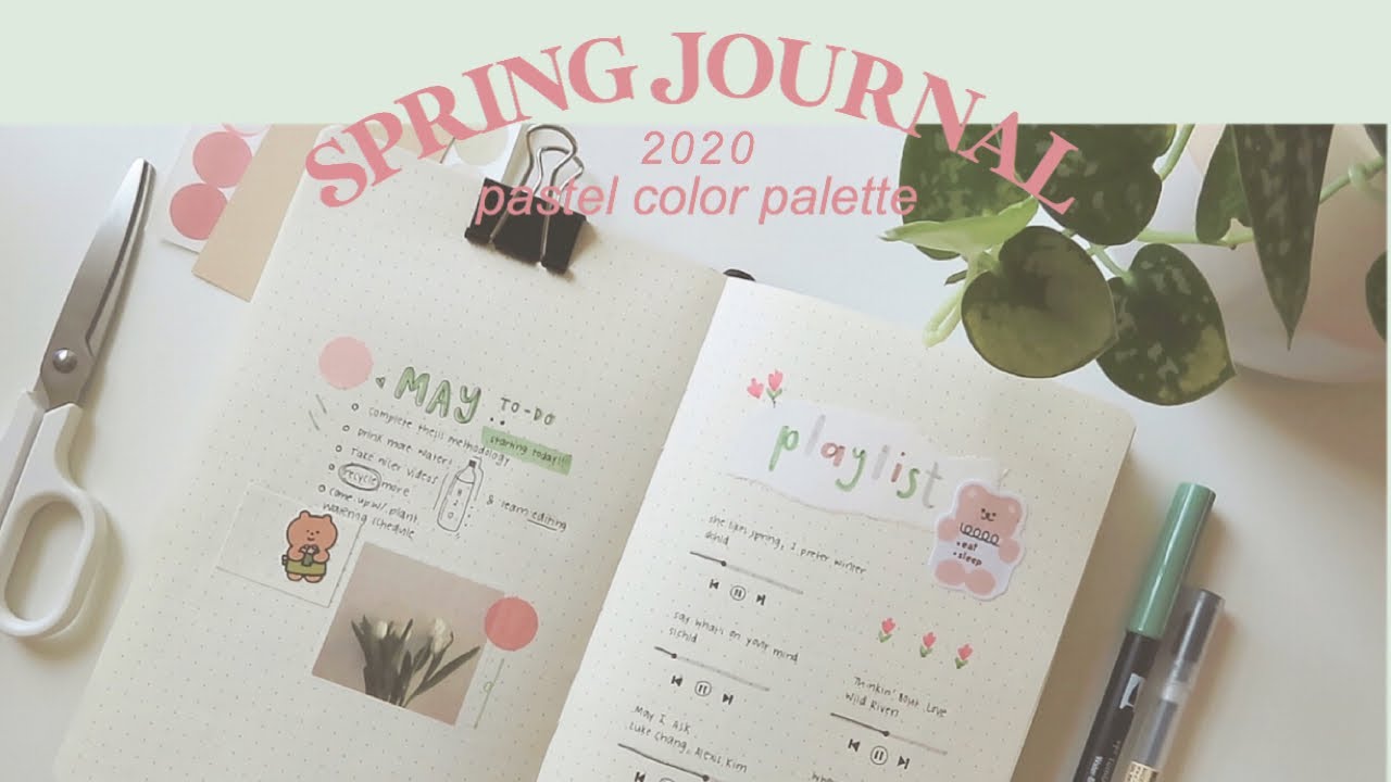 journal with me: spring minimalist for may 🌷🧸