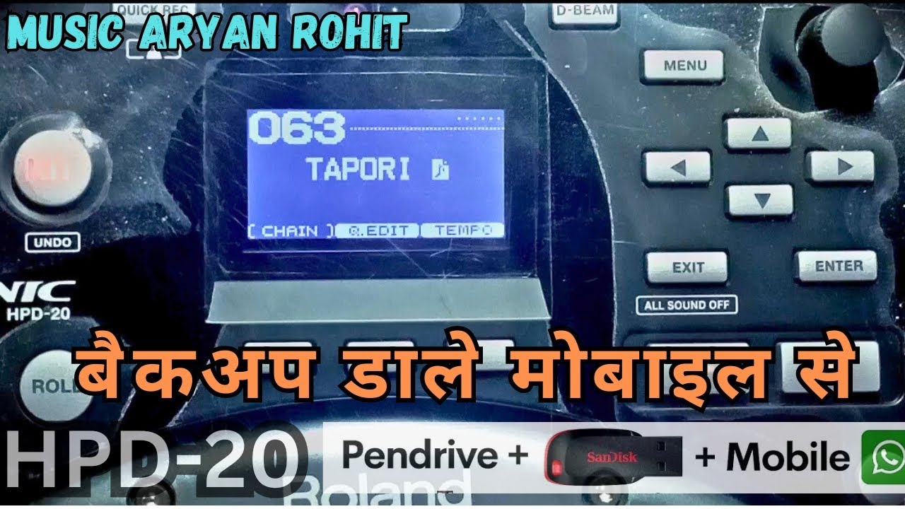 Roland HPD-20 handsonic how to load backup.