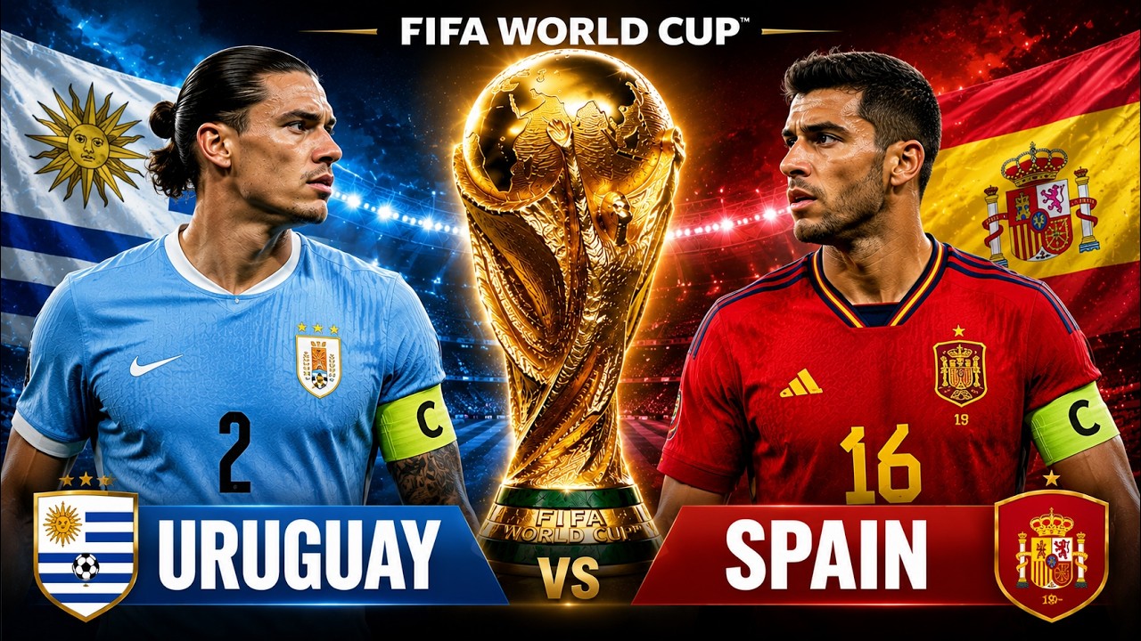 Uruguay Vs Spain LIVE | FIFA World Cup 2026 LIVE | Uruguay Vs Spain LIVESCORE & Watchalong
