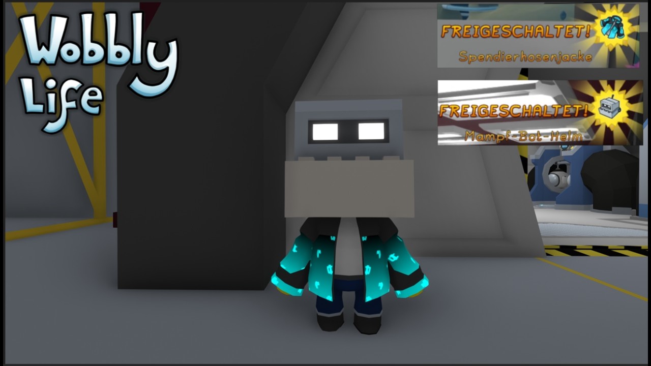 Der Spendierhosenmantel und der Mampf Bot Helm in Wobbly Life
