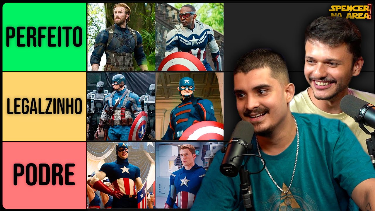RANKEANDO TRAJES DO CAPITÃO AMÉRICA - com @GuiFelix​