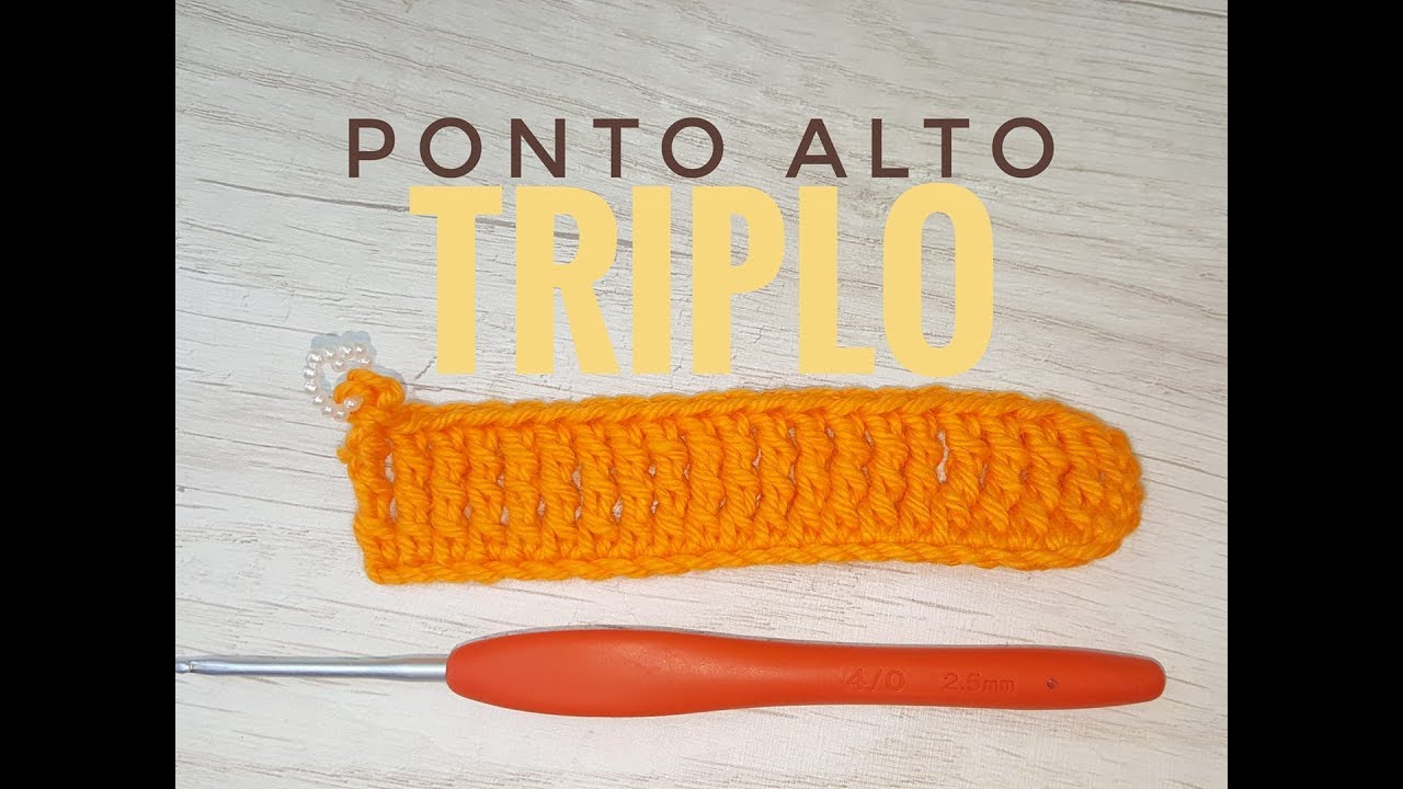 PONTO ALTO TRIPLO CROCHÊ