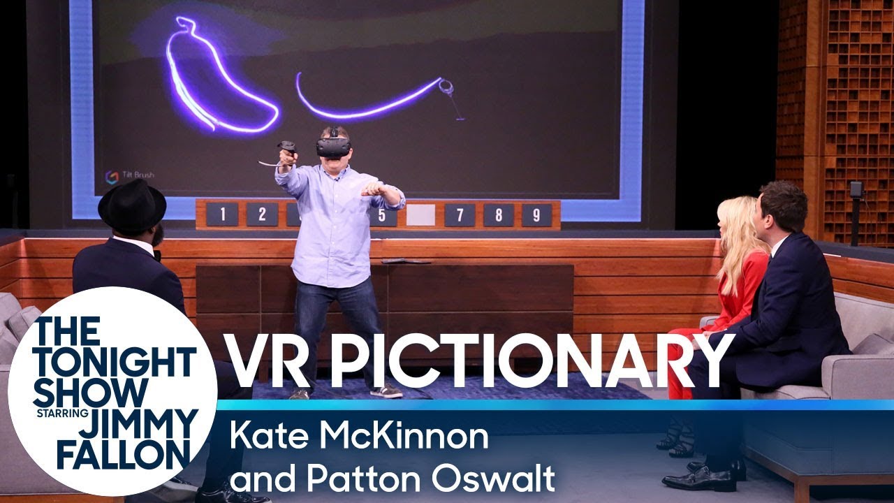 Virtual Reality Pictionary with Kate McKinnon and Patton Oswalt
