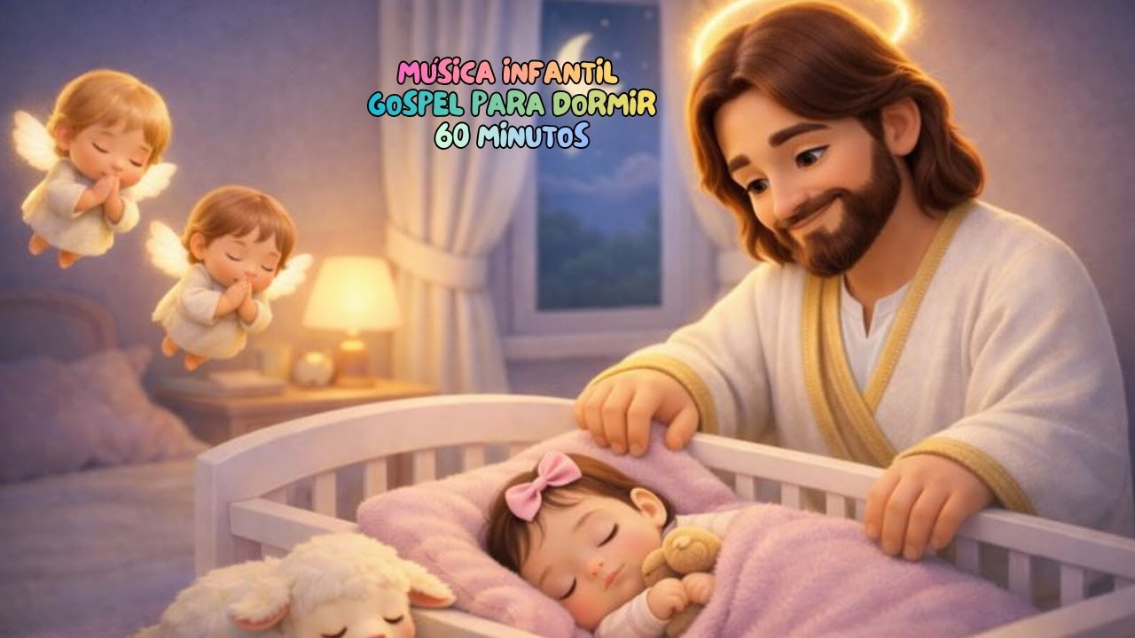 Canção de Ninar Gospel | 1 Hora para Bebê Dormir Rápido com Papai do Céu | Gabi Gospel Soninho