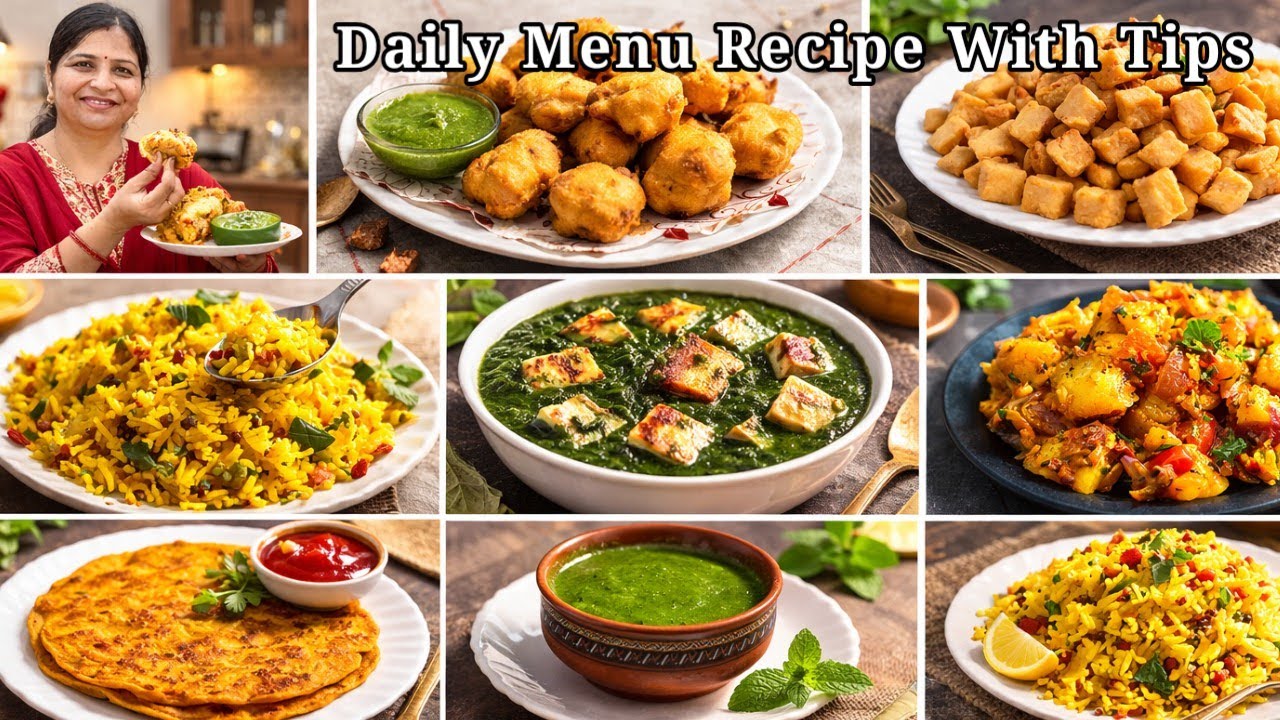 रोज के खाने को स्वादिष्ट और स्पेशल कैसे बनाएं की खाने वाले सब तारीफ करेंDaily Menu Recipe With Tips 