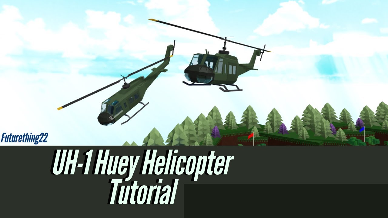 Bell UH-1 Iroquois/Huey Helicopter Tutorial (Roblox Build a Boat for Treasure)