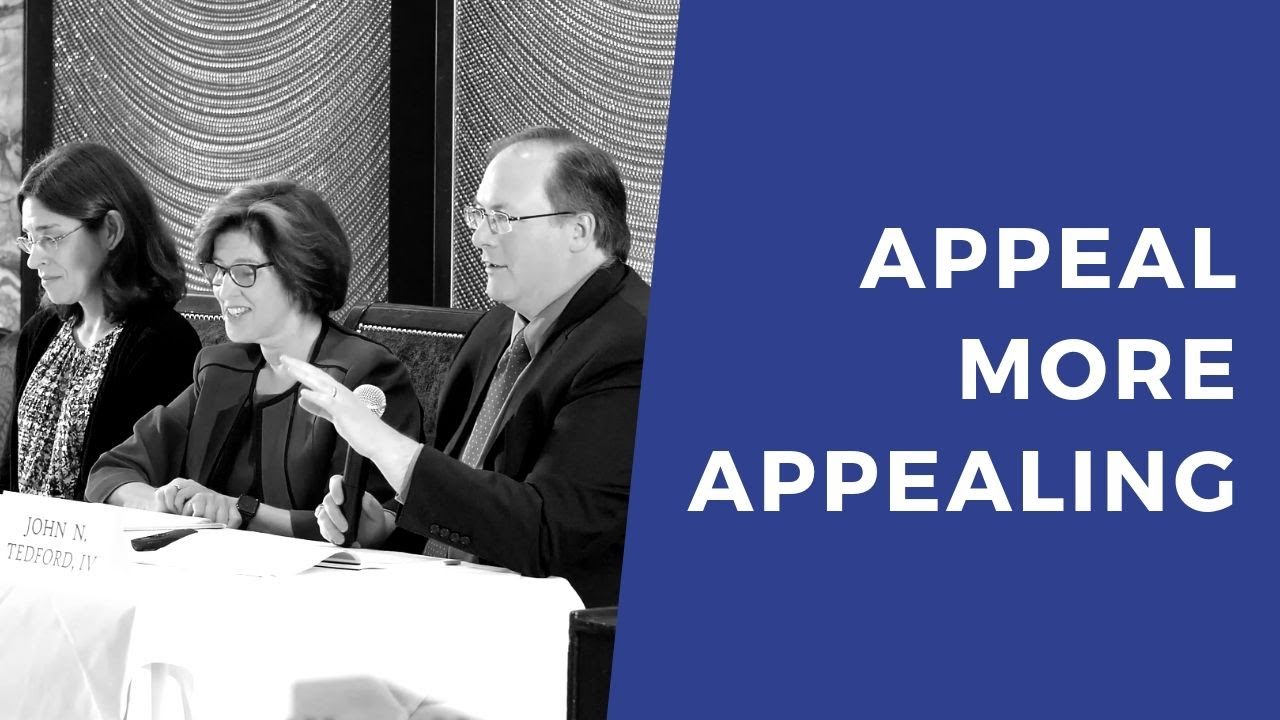 How to Make Your Appeal More Appealing  - MCLE BY BHBA