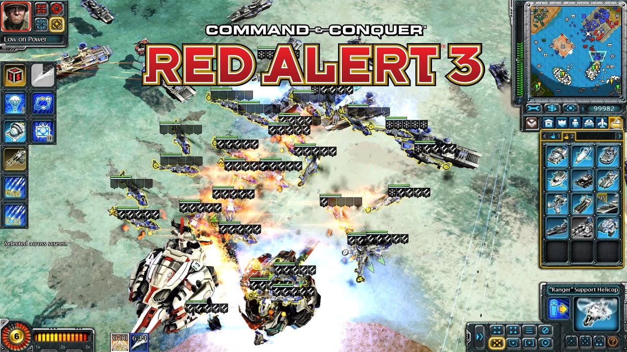 Red Alert 3 Word in Conflict MOD Allies Gameplay at PVE MAP Maritime Operations